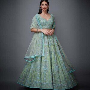 Designer Lehenga Embroidered Sewt by Ritu Kumar